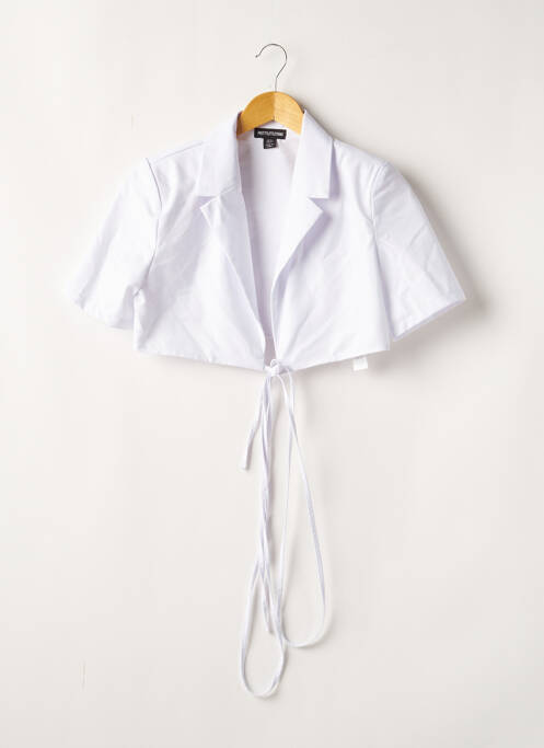 Cămașă alb PRETTY LITTLE THING femeie