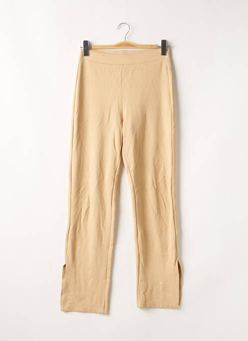 Pantalon drept bej ROMY X NA-KD femeie