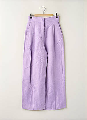 Pantalon larg violet SANDRO femeie