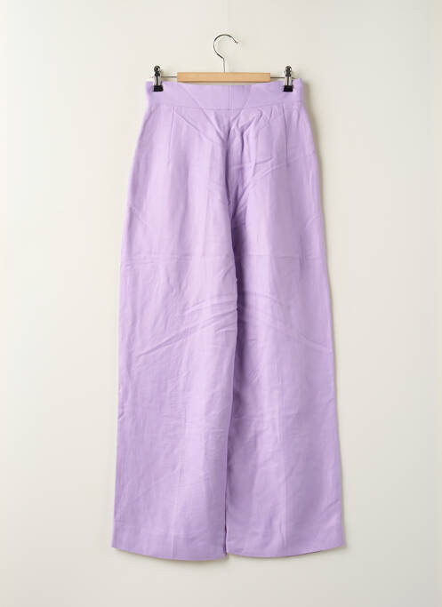Pantalon larg violet SANDRO femeie