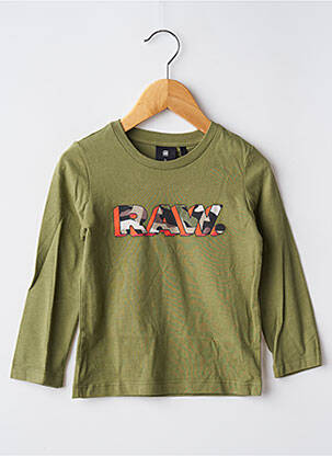 Tricou mâneci lungi mâneci lungi verde G STAR băiat