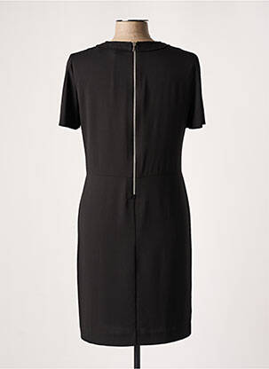 Rochie midi croială fluidă mâneci scurte negru ARMANI femeie
