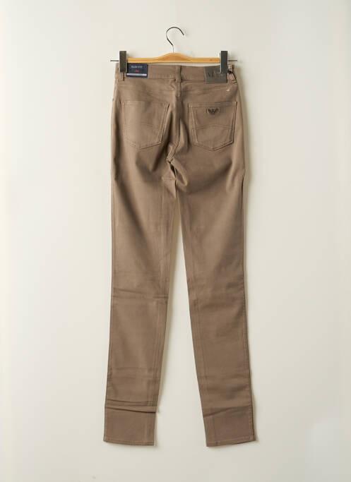 Pantalon slim maro ARMANI femeie