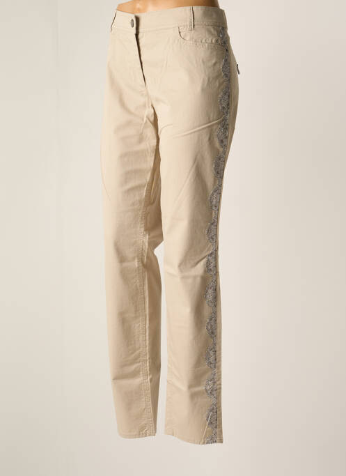 Pantalon slim bej MARC CAIN femeie
