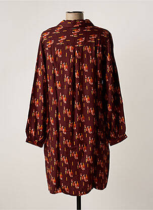 Rochie midi mâneci lungi mâneci lungi portocalie AGATHE & LOUISE femeie