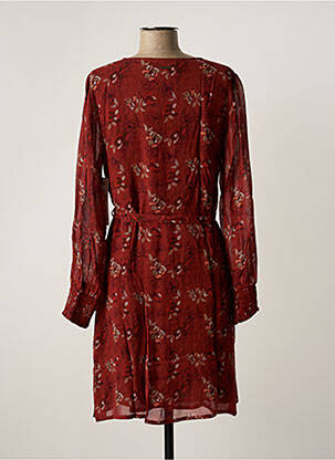 Rochie midi imprimeu floral mâneci lungi maro AGATHE & LOUISE femeie