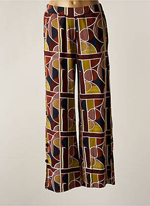 Pantalon larg maro AGATHE & LOUISE femeie