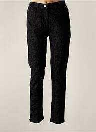 Pantalon slim țesătură poplin mărime normală negru AGATHE & LOUISE femme