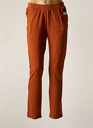 Pantalon slim talie elastică mărime normală maro AGATHE & LOUISE femeie