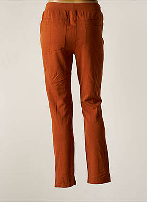 Pantalon slim talie elastică mărime normală maro AGATHE & LOUISE femeie