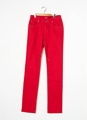 Pantalon slim roșu ONADO femeie