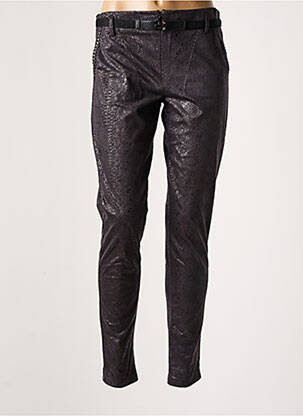 Pantalon slim negru LO! LES FILLES femeie