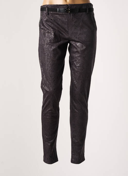 Pantalon slim negru LO! LES FILLES femeie