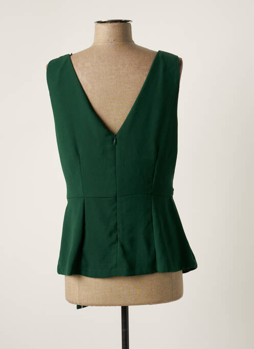 Top croială cambrată fără mâneci verde MD'M femme