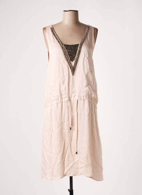 Rochie midi bej NU JEANS femeie