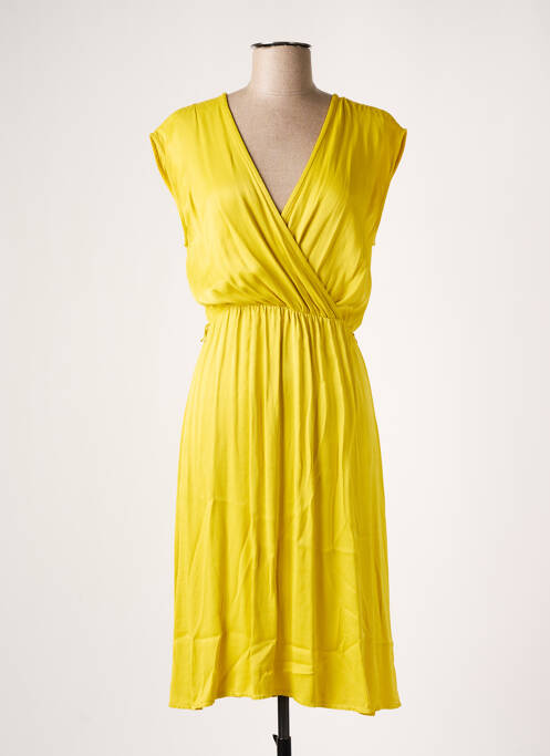 Rochie midi galben LA FEE MARABOUTEE femeie