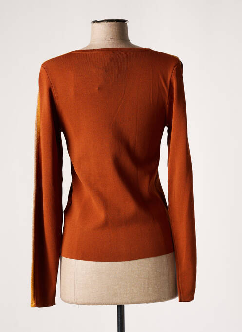 Vestă cu mâneci lungi maro NU JEANS femeie