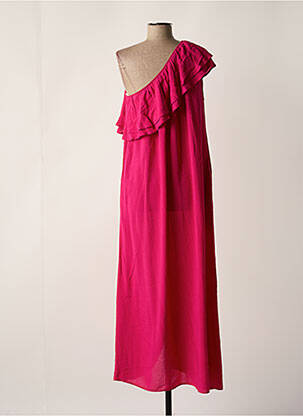 Rochie lungă roz HARTFORD femeie
