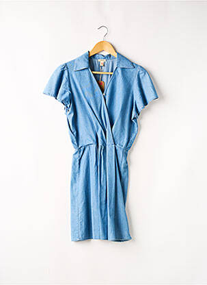 Rochie midi albastru BELLEROSE fată