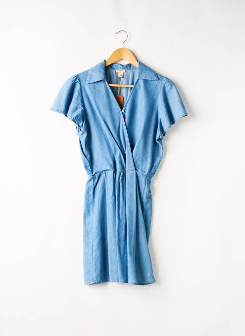 Rochie midi albastru BELLEROSE fată