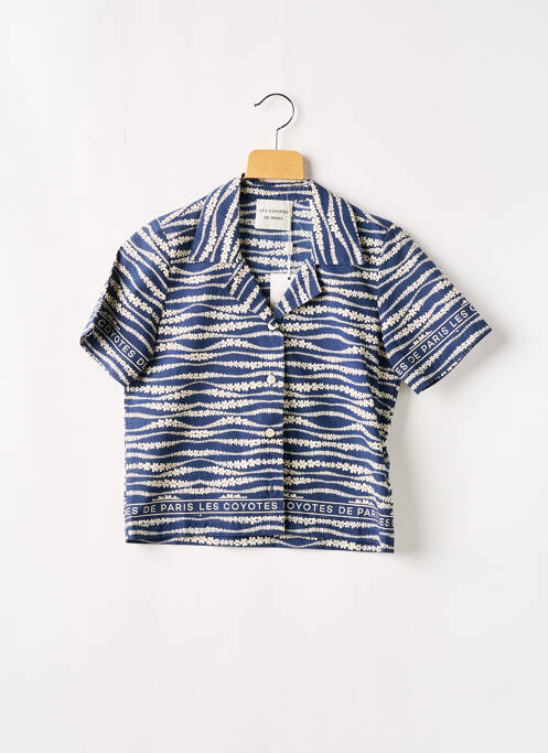 Cămașă albastru LES COYOTES DE PARIS fată