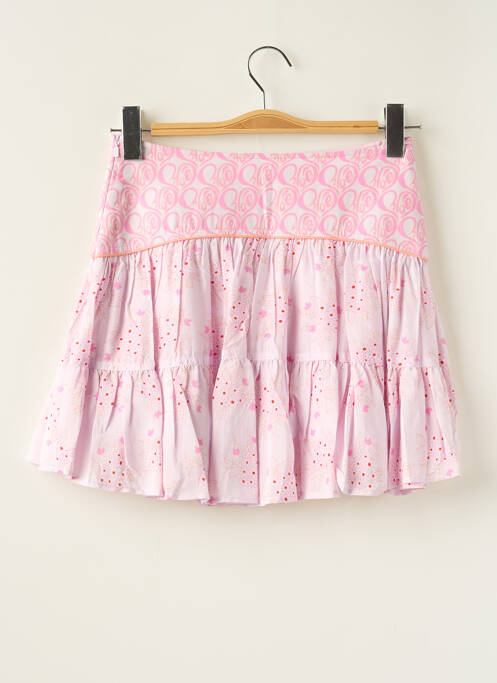 Fustă scurtă roz CHLOE fată