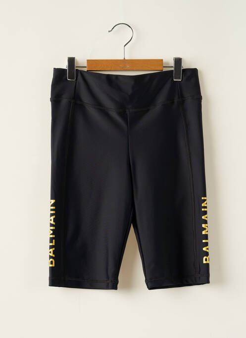 Pantalon de ciclism negru BALMAIN fată