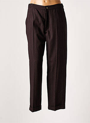 Pantalon drept maro LEON & HARPER femeie
