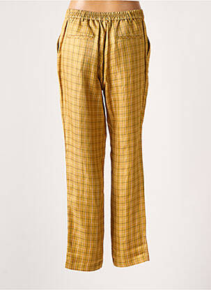 Pantalon drept galben LEON & HARPER femeie