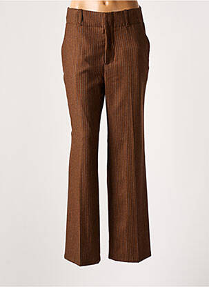 Pantalon drept maro LEON & HARPER femeie