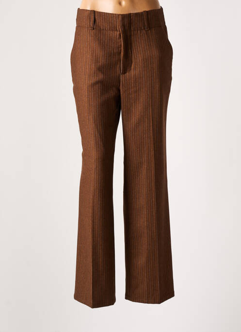 Pantalon drept maro LEON & HARPER femeie