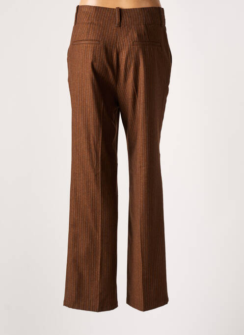 Pantalon drept maro LEON & HARPER femeie