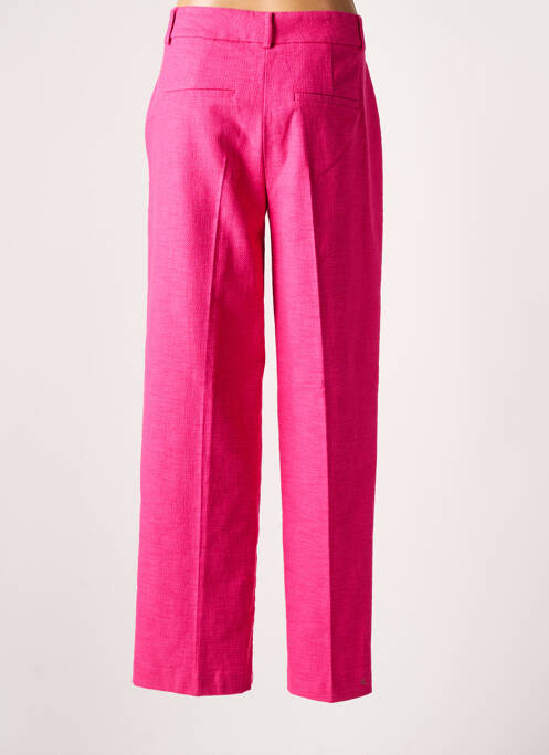 Pantalon drept roz SELECTED femeie