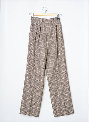 Pantalon larg bej LAURENCE BRAS femeie