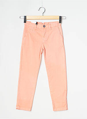 Pantalon chino țesătură poplin roz HERO SEVEN fată