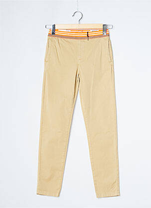 Pantalon chino talie elastică talie elastică bej HERO SEVEN fată