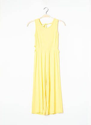 Salopetă-pantalon galben DIXIE fată