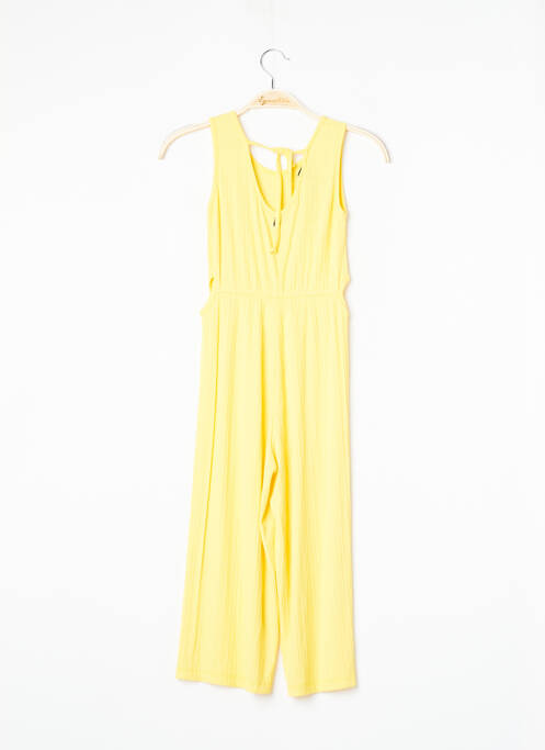 Salopetă-pantalon galben DIXIE fată