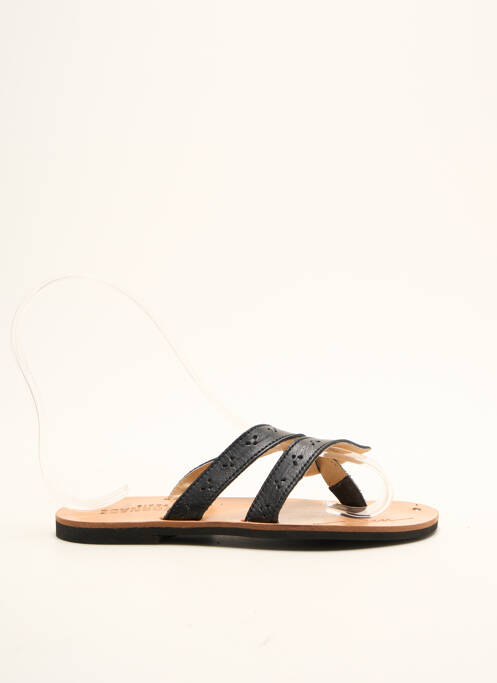 Șlapi negru BILL TORNADE fată