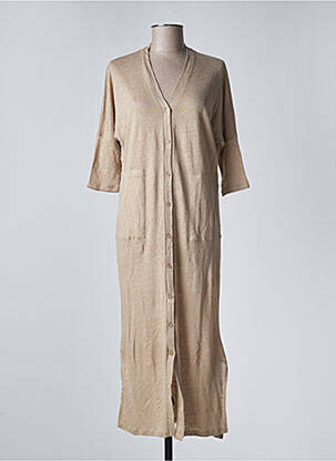 Vestă cu mâneci lungi bej NOTSHY femeie