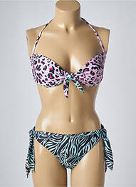 Costum de baie din două piese elasticitate top sutien modelat roz LIU JO femeie