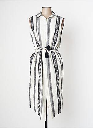 Rochie midi alb SIGNE NATURE femeie