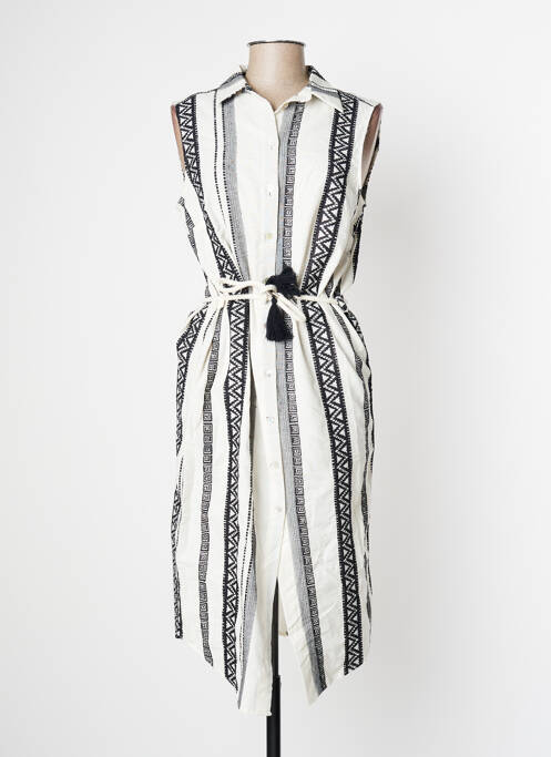 Rochie midi alb SIGNE NATURE femeie