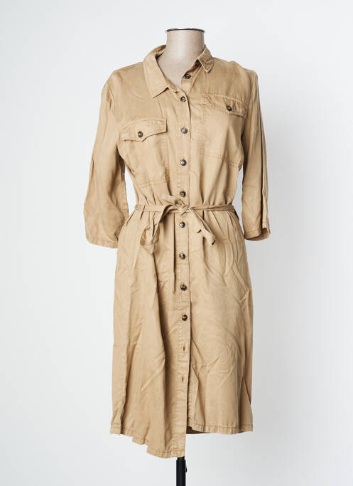 Rochie midi bej SIGNE NATURE femeie