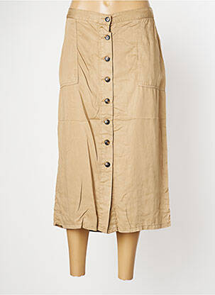 Fustă midi bej SIGNE NATURE femeie