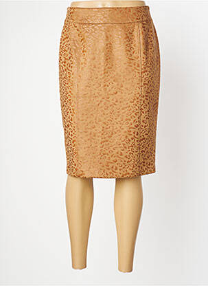 Fustă midi maro GEVANA femeie