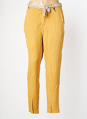 Pantalon slim talie elastică mărime normală bej DEELUXE femeie