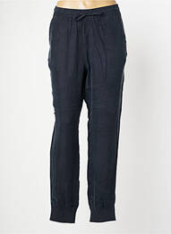 Pantalon drept talie elastică mărime normală albastru SUPERDRY femeie