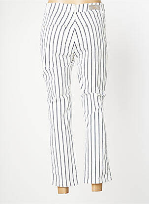 Pantalon 7/8 elasticitate mărime normală alb SIGNE NATURE femeie