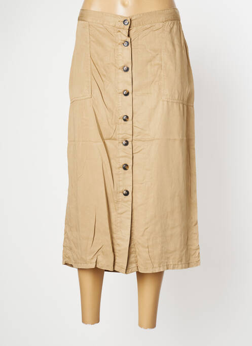 Fustă midi bej SIGNE NATURE femeie